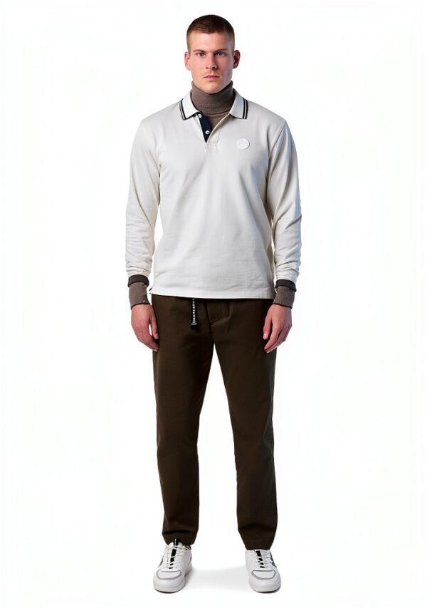 North Sails Polo Uomo XL Bianco Cotone Casual Elegante-3