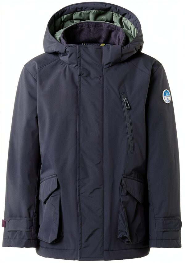Giacca North Sails Bambini Nylon Riciclato Blu Scuro-0