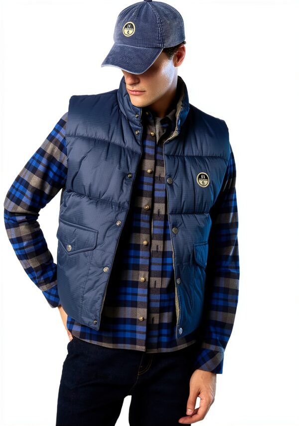 North Sails Gilet Uomo Nylon Reversibile Collo Alto-3