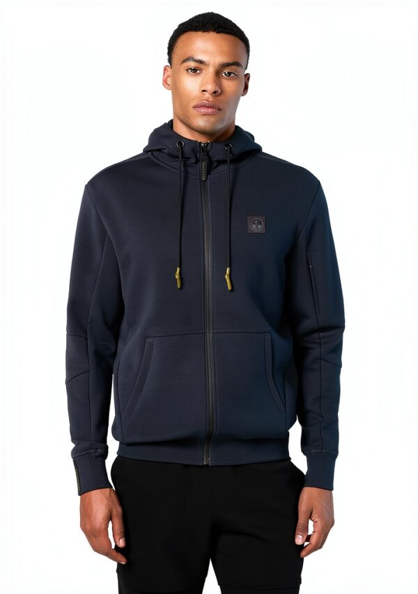 North Sails Felpa Uomo Poliestere Riciclato Zip Impermeabile-1