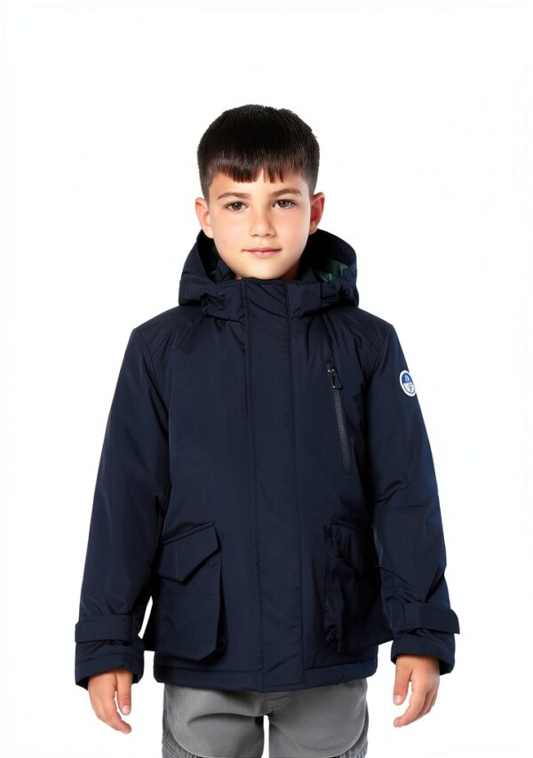 Giacca North Sails Bambini Nylon Riciclato Blu Scuro-1