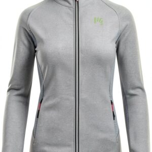 Giacca pile donna KARPOS Fleece termico zip YKK, due tasche, Bianco-0