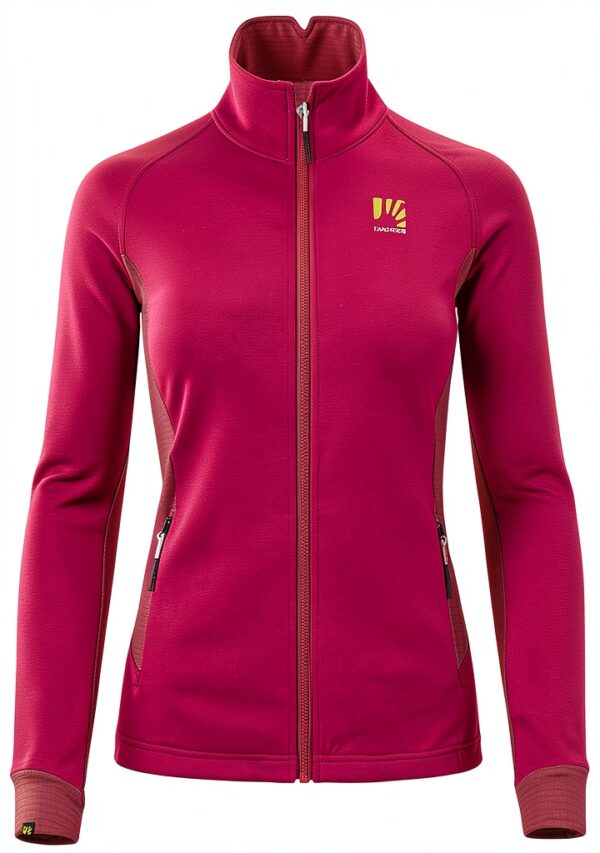 Felpa donna KARPOS fleece termico con zip YKK elastica e traspirante-0