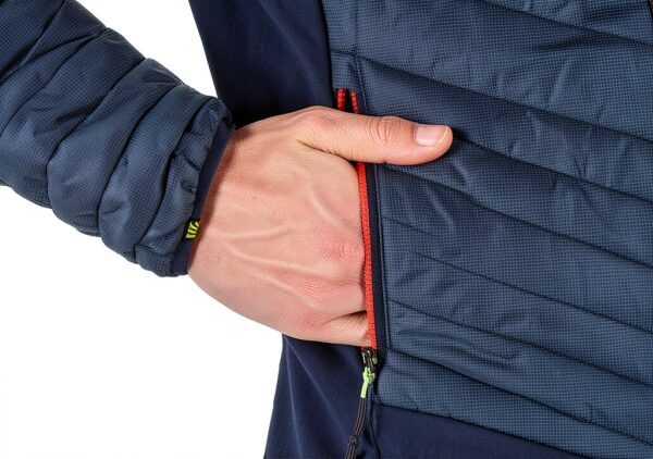 KARPOS Giacca da Uomo Ardesia Scura/Nero con Cappuccio e Zip-5
