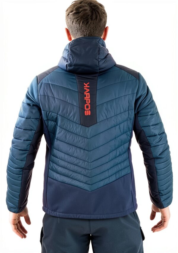 KARPOS Giacca da Uomo Ardesia Scura/Nero con Cappuccio e Zip-1