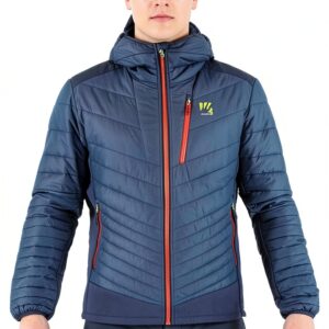 KARPOS Giacca da Uomo Ardesia Scura/Nero con Cappuccio e Zip-0