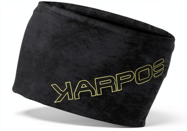 Karpos Fascia da testa sportiva 12 cm elasticizzata stampa blu/jasmine-0