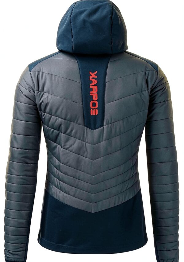 KARPOS Giacca da Uomo Ardesia Scura/Nero con Cappuccio e Zip-4