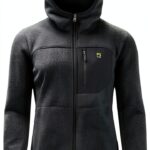 Karpos Uomo Moiazza Retro Hoodie giacca in pile grigio legno-nero XXL-0