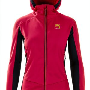 Giacca da sci alpinismo KARPOS Evo W cappuccio e zip YKK Rosa/Vulcan-0