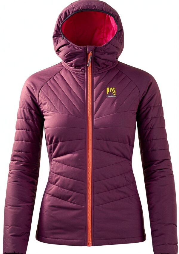 Giacca Karpos Jkt Donna Boysenberry/Volcano con cappuccio sagomato-2