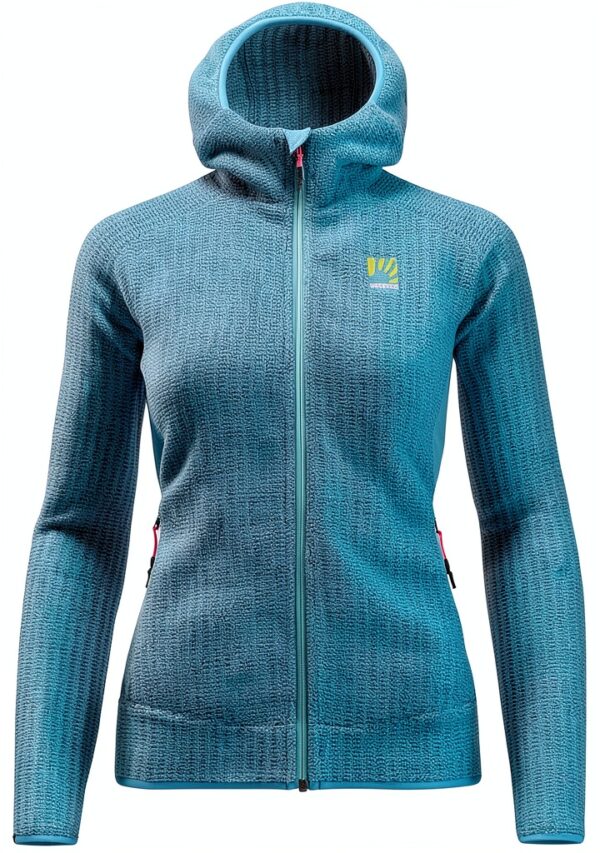 Karpos Rocchetta W FL Maglia Lunga Donna Giacca Pile Atollo Blu-0