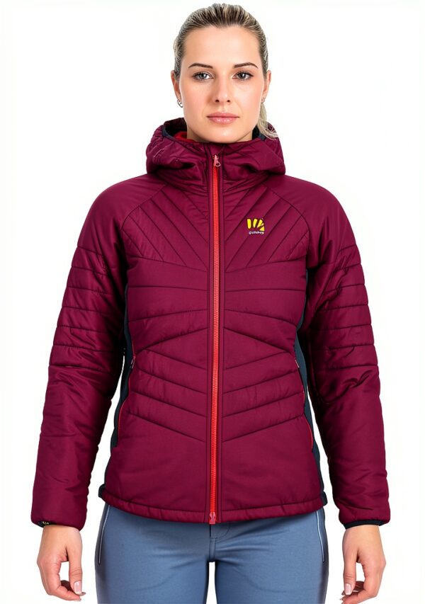 Giacca Karpos Jkt Donna Boysenberry/Volcano con cappuccio sagomato-0